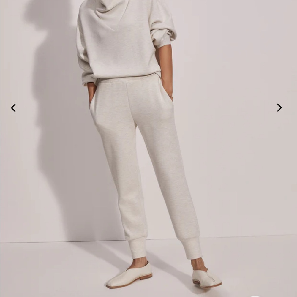 Varley Slim Cuff Pant 27.5”- Ivory Marl, Small- NWT